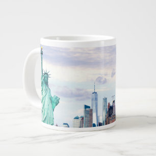 Beeld van de Vrijheid met World Trade Center Extra Grote Beker