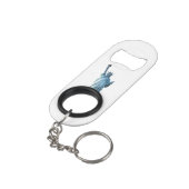 Beeld van de vrijheid mini flessenopener (Achterkant Gekanteld)