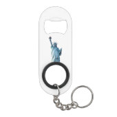 Beeld van de vrijheid mini flessenopener (Achterkant)