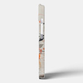 Beeld van de Vrijheid: Modern Architecturaal Blauw Case-Mate iPhone Case (Achterkant / Links)