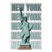 Beeld van de Vrijheid New York poster