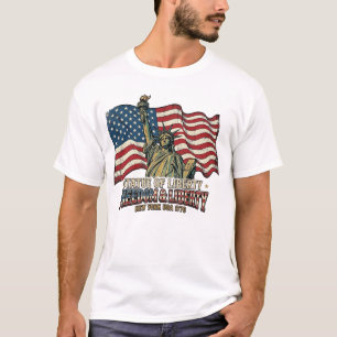 Beeld van de Vrijheid Vrijheid & Vrijheid 1776 New T-shirt