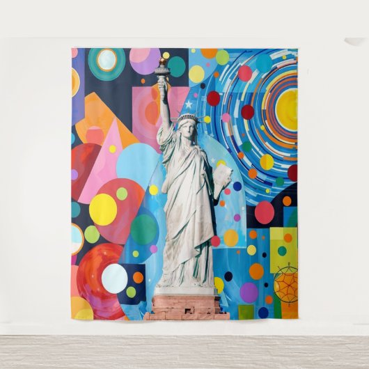 Beeld van de Vrijheid Wandkleed (Voorkant)