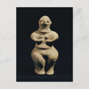 beeld van een godin, 6e millennium BC Briefkaart