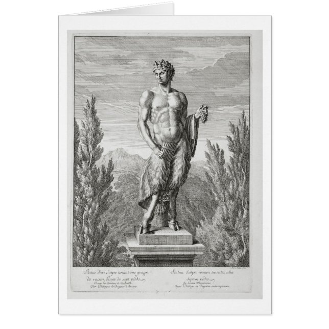 beeld van een satyr met een hoop druiven, Versa (Voorkant)