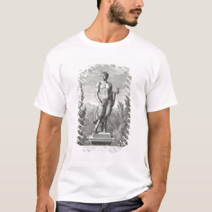beeld van een satyr met een hoop druiven, Versa T-shirt