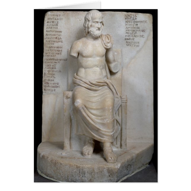 beeld van Euripides (Voorkant)