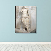 beeld van Euripides Canvas Afdruk (Insitu (Houten vloer))