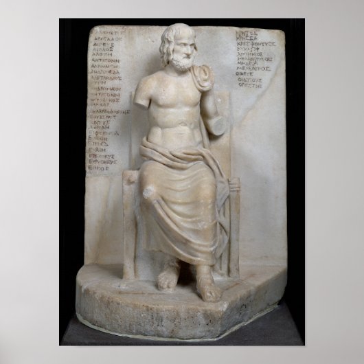 beeld van Euripides Poster (Voorkant)