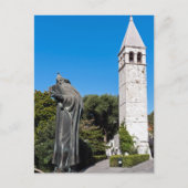 Beeld van Grgur van Nin in Split - Dalmatië, Kroat Briefkaart (Voorkant)