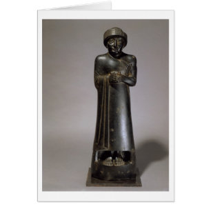 beeld van Gudea, Prins van Lagash, Neo-Sumerian, f
