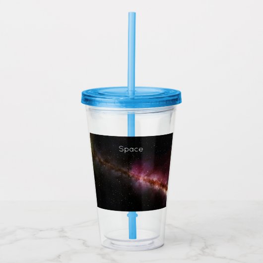 Beeld van het universum acryl drinkbeker (Voorkant)
