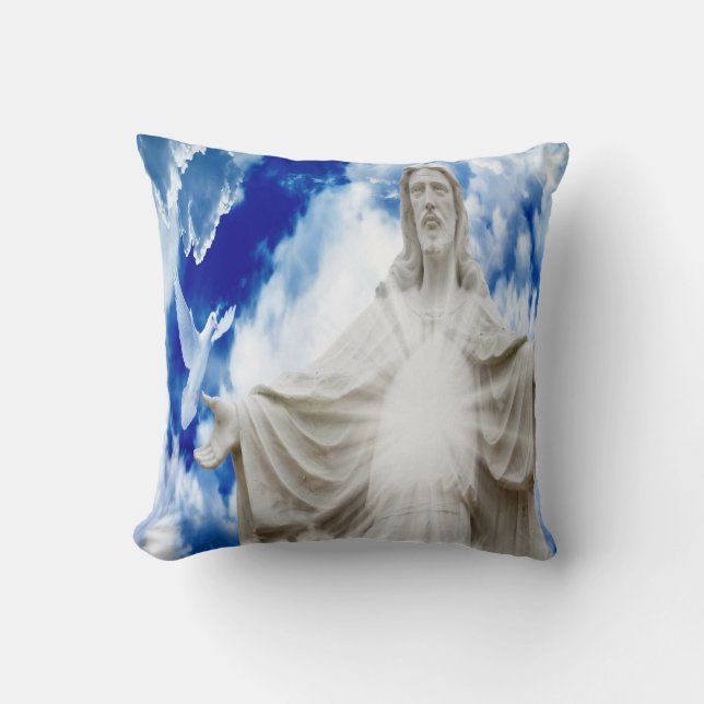 beeld van Jezus Christus Kussen (Voorkant)