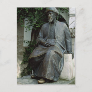 beeld van Moses Maimonides Briefkaart