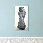 beeld van Sesostris III in de middelste leeftijd Canvas Afdruk (Insitu (Houten vloer))