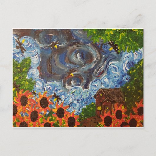 "Beeld van Van Gogh" — post-card art print Briefkaart (Voorkant)