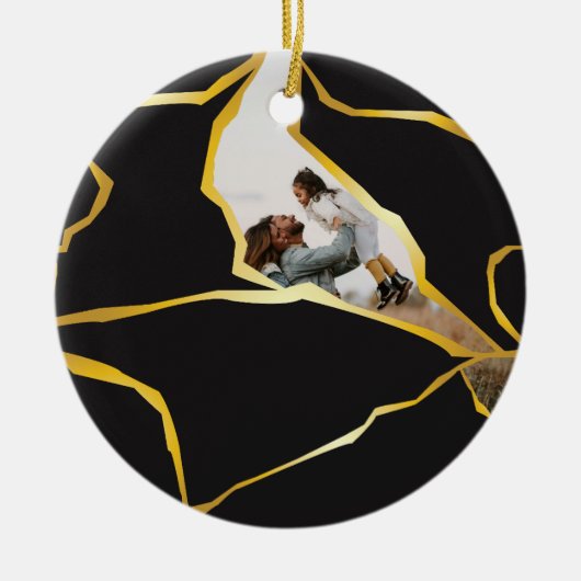 Beeldbaar Kintsugi-ontwerp Ornament (Voorkant)