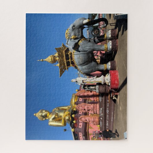 Beelden langs de Mekong rivier in Thailand Legpuzzel (Verticaal)