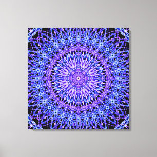 Beelden van Light Mandala Canvas Afdruk