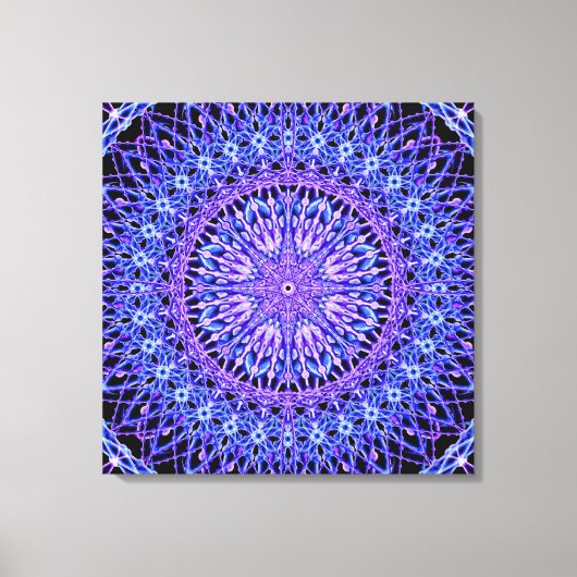 Beelden van Light Mandala Canvas Afdruk (Voorkant)