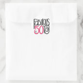 Beeldend bij 50 ronde sticker (Tas)