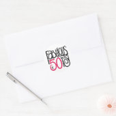 Beeldend bij 50 ronde sticker (Envelop)
