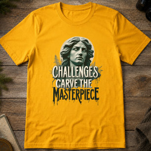 Beeldhouw je lot - Inspirerende typografie T-shirt