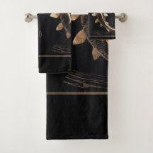 Beeldhouwde koperen metalen koi werveling