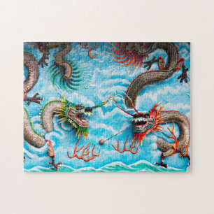 Beeldhouwkunde Draken Singapore . Legpuzzel
