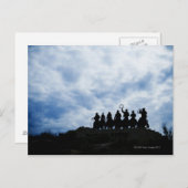 beeldhouwwerk dat je verwelkomt in Dodge City Kans Briefkaart (Voorkant / Achterkant)