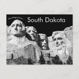 Beeldhouwwerk op Mount Rushmore South Dakota Veren Briefkaart