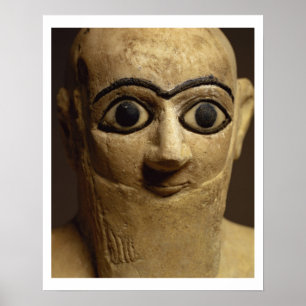 Beeldje van de ambtenaar of steward Ebih-Il worsh Poster