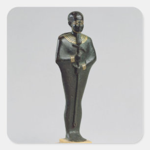 Beeldje van de god Ptah Vierkante Sticker