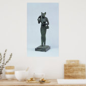 beeldje van de godin Bastet Poster (Keuken)