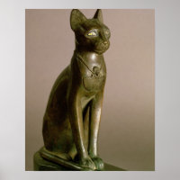 beeldje van een kat die de godin Bastet vertegenwo