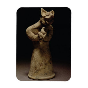Beeldje van een lionverwarmde demon, mesopotamie,  magneet