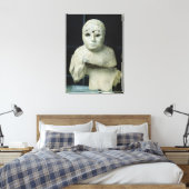 Beeldje van een vrouw met een scheerlap, Akkadian Canvas Afdruk (Insitu (Slaapkamer))