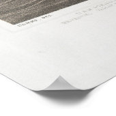  beeldkaart van New Bern NC (1864) Poster (Hoek)