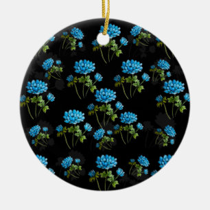 Beeldkussen voor bloemkool van kleine waterverven keramisch ornament