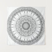 Beeldpapier voor sierpapier van Rosette mandala Wandkleed (Voorkant (horizontaal))