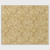 Beeldpatroon van puur goud cadeaupapier (Vlak)