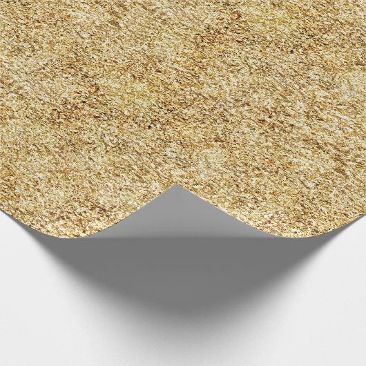 Beeldpatroon van puur goud cadeaupapier (Hoek)