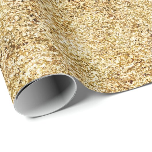 Beeldpatroon van puur goud cadeaupapier (Rol Hoek)