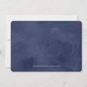 Beeldschone bewerkbare kleuren bruiloft uitnodigin kaart (Achterkant)