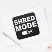 Beeldstand ingeschakeld vierkante sticker (Envelop)