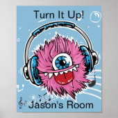 Beeldt Poster Origineel schilderen van Reeks Monst (Voorkant)