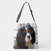 Beeltenis: A King Charles Cavalier Spaniel Crossbody Tas (Achterkant)