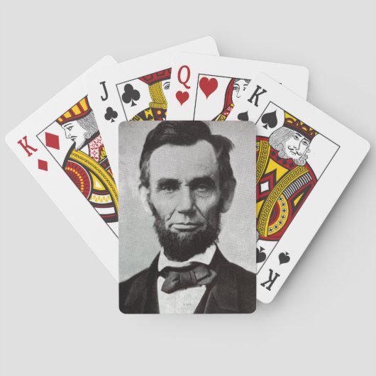 Beeltenis: Abe Lincoln 2 Speelkaarten (Achterkant)