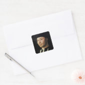 Beeltenis: an Unknown Man Vierkante Sticker (Envelop)