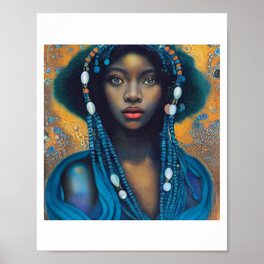 Beeltenis: Beautiful African Goddess Poster (Voorkant)